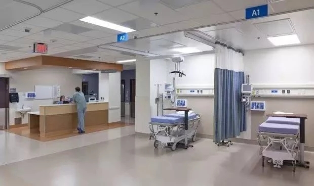 分享國外醫(yī)院彈性pvc卷材地板設計效果